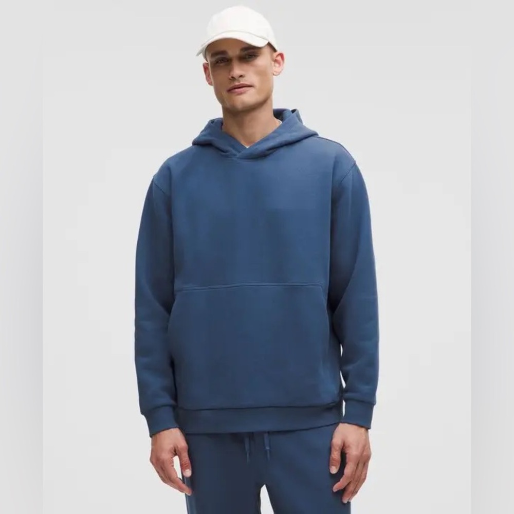 NWOT LULULEMON Men’s Steady State Pullover Hoodie - Blue Twill Medium